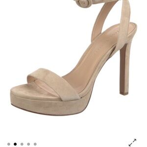 Veronica Beard Beige platform suede Sandals
